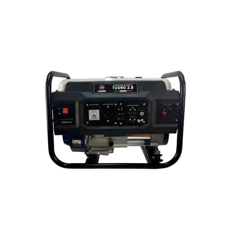 Generador Eléctrico a Gasolina 2800W Monofásico con Motor 6 HP 4T 110/220V Fiat TUONO 2.8