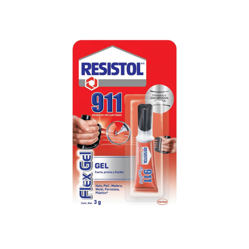 Pegamento Instantáneo 911 Flex Gel 3g Resistol