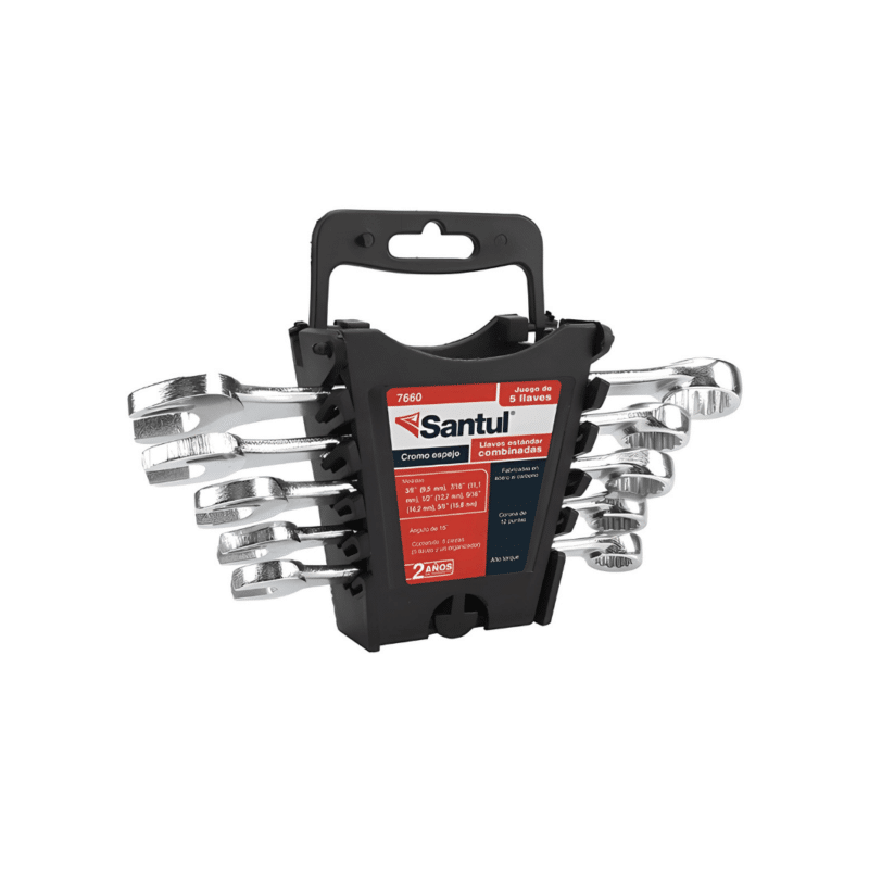 Juego de 5 llaves Combinadas Estándar Santul 7660