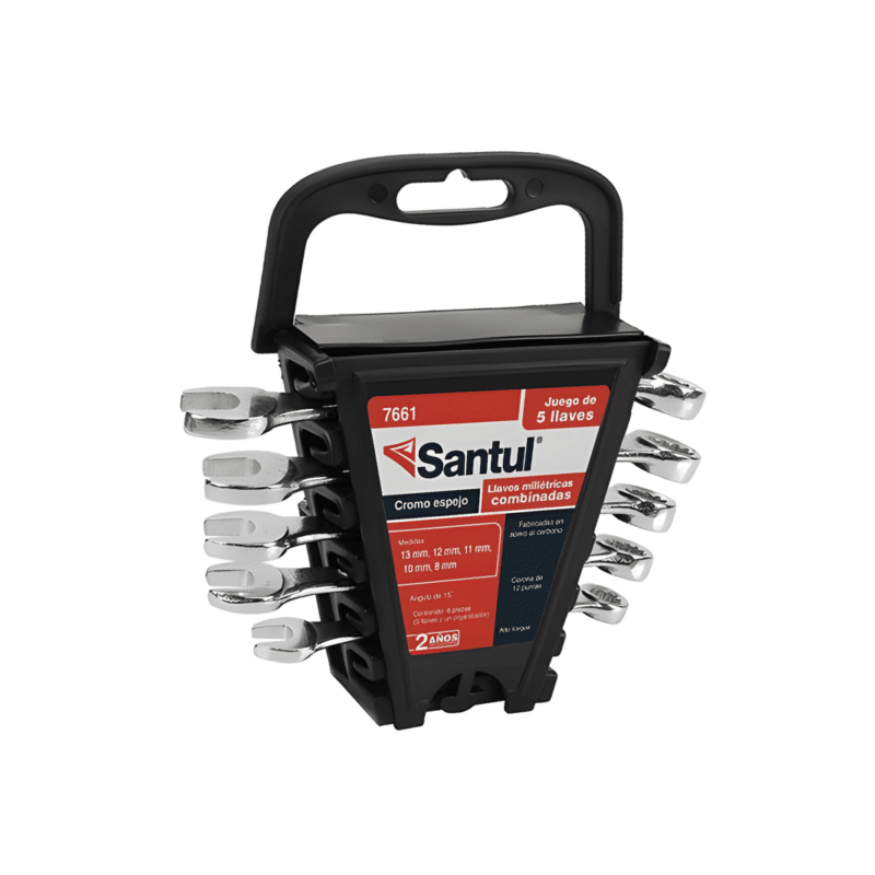 Juego de 5 llaves Combinadas Milimétricas Santul 7661