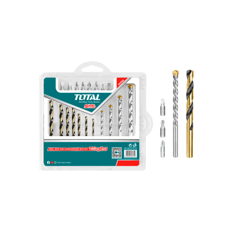 Juego de Brocas para Metal y Concreto con Puntas 19 Piezas Total 618860