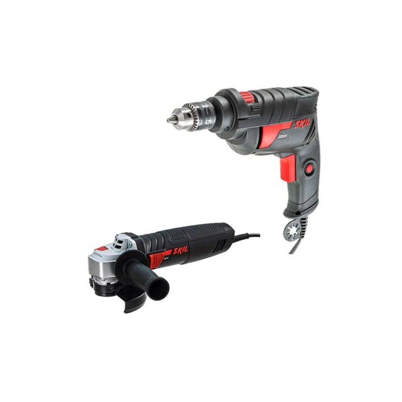 Kit Esmeril Angular 9002 4-1/2? 700W + Taladro 6000 3/8” 500W Skil 0615A000P9