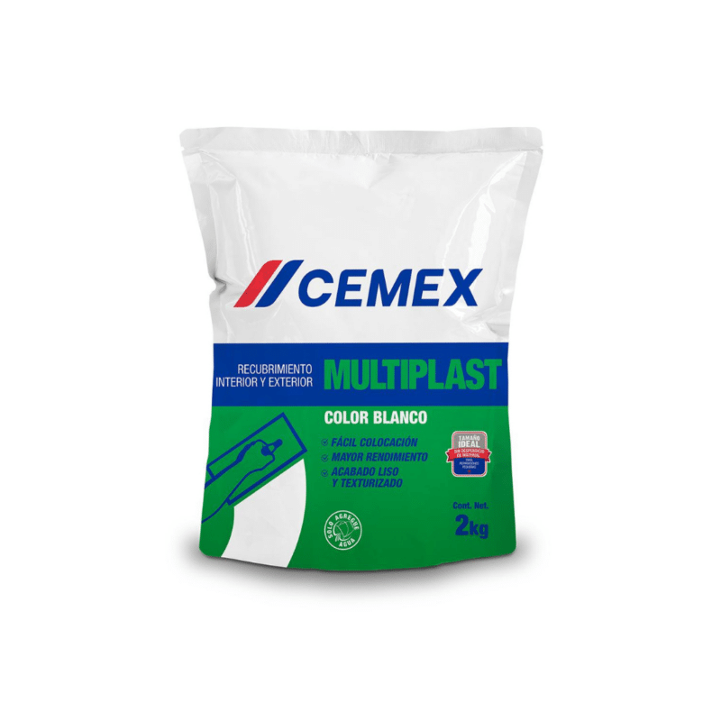 Recubrimiento Blanco Multiplast 2 Kg Cemex