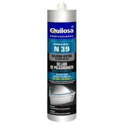 Silicon para Policarbonato, Transparente 300ml Quilosa N-39