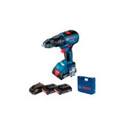 Rotomartillo inalámbrico de 1/2? 18V Heavy Duty Brushless en Maletín (2 baterías 18V de 2.0 Ah+1 cargador GAL 18V-20) Bosch GSB 