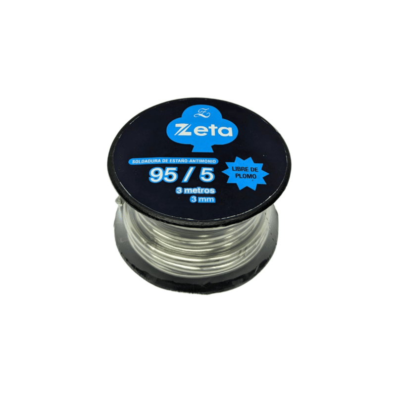 Soldadura de Estaño – Antimonio 95/5 (3 Metros) Zeta