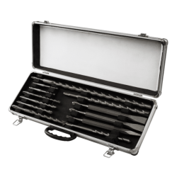 Set 12 Piezas de Accesorios SDS Plus con Maletin Gladiator BP 812K