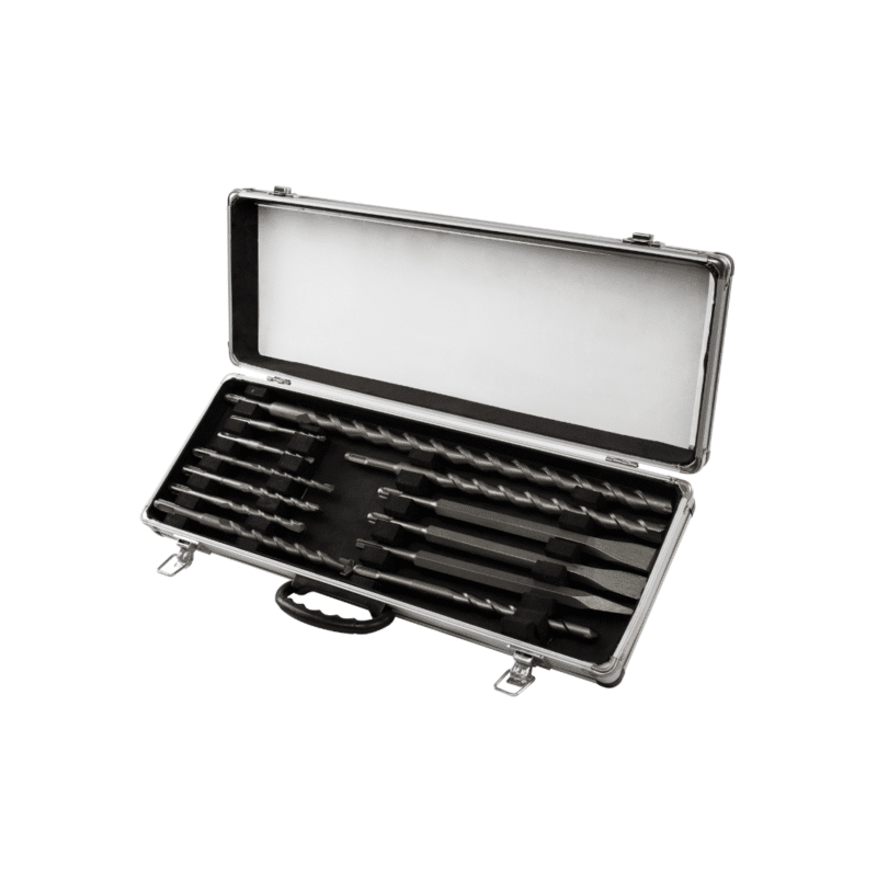 Set 12 Piezas de Accesorios SDS Plus con Maletin Gladiator BP 812K