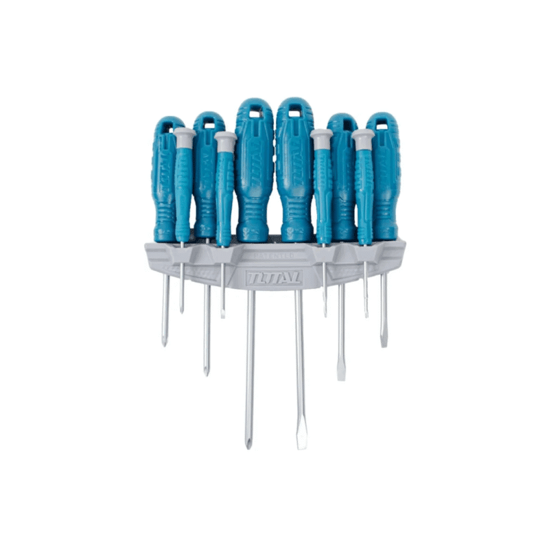 Set de 10 Desarmadores con Organizador Total 619408