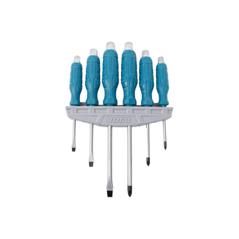 Set de 6 Desarmadores de Golpe Total 619415