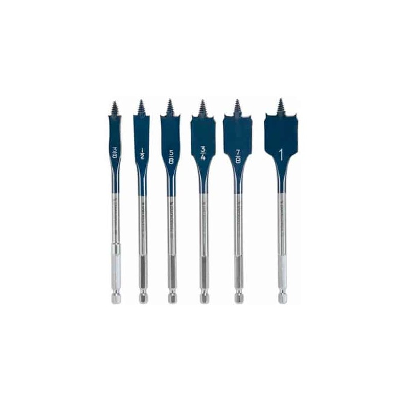 Set de Broca Espada Dare Devil 3/8? – 1? 6 piezas  Bosch 2610958239