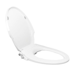 Asiento para WC con Funciones Tipo Bidet Elongado Blanco con Antibacterial Helvex ATM