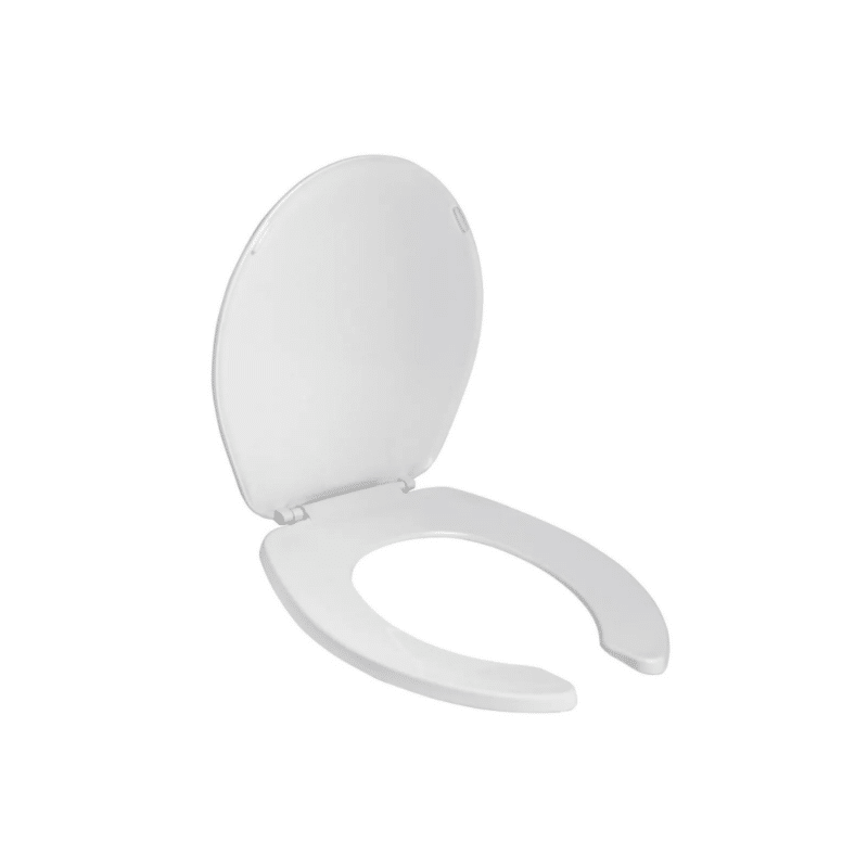 Asiento para WC Redondo Frente Abierto Blanco Helvex ATR-1