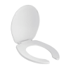 Asiento para WC Redondo Frente Abierto Blanco Helvex ATR-1