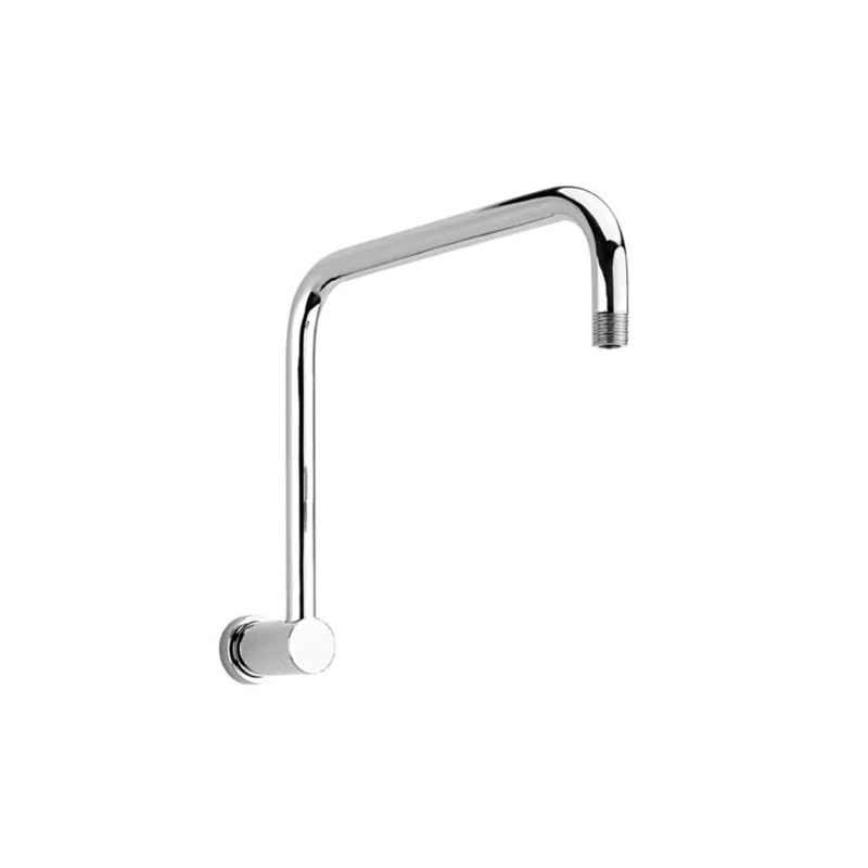 Brazo Para Regadera Angular con Chapeton 35.5 cm x 25.4 cm TR-039 Helvex