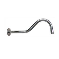 Brazo para Regadera Largo 39 cm Acero Inox Rugo 45-BA