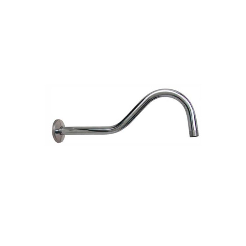 Brazo para Regadera Largo 39 cm Acero Inox Rugo 45-BA