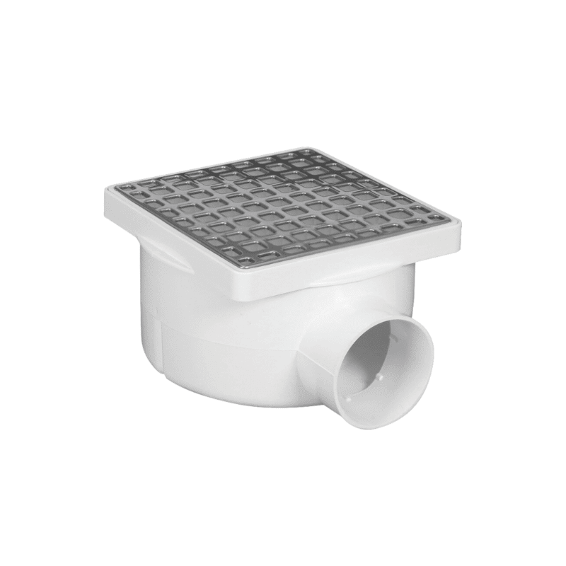 Cespol Bote Compacto Cuadrado Rejilla Acero Inoxidable 1 Salida a 2? Fleximatic 2608