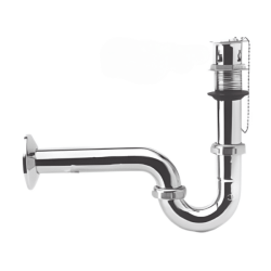 Cespol para Lavabo con Contra Cromo Metalflu 29498