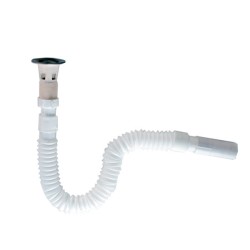 Cespol para Lavabo con Contra Flexible Metalflu 29291