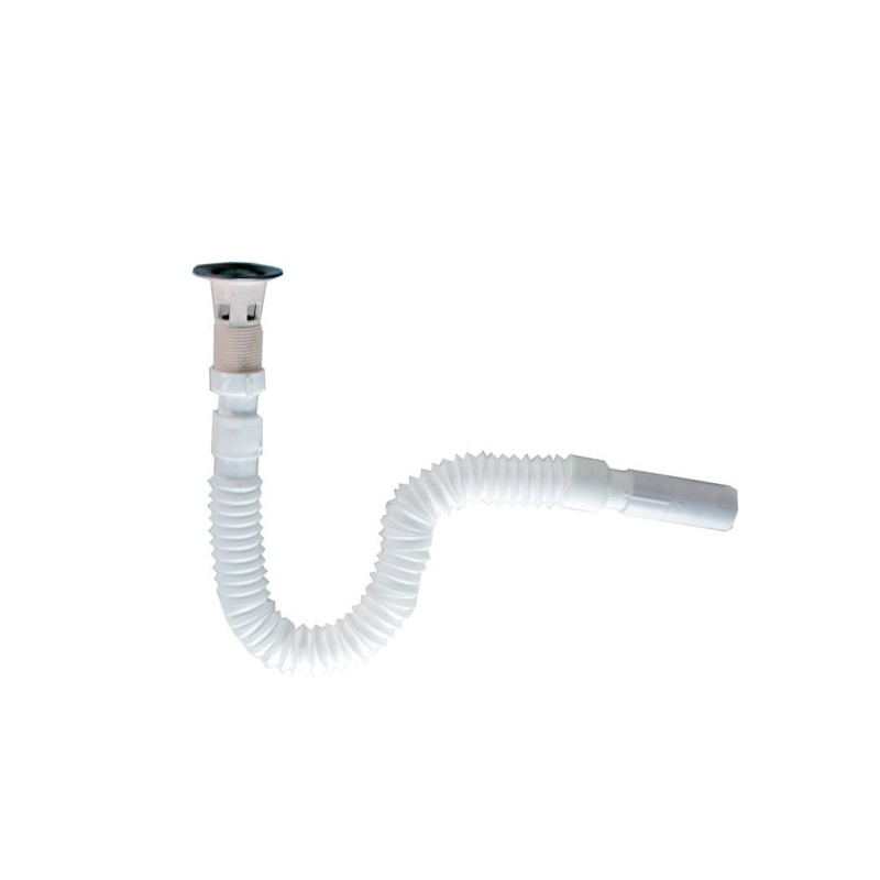 Cespol para Lavabo con Contra Flexible Metalflu 29291