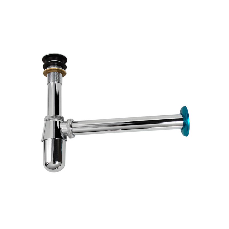 Cespol para Lavabo con Contra Tipo Bote Cromo Metalflu 29294