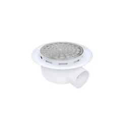 Coladera con Plato Anti filtraciones con Rejilla y Bisel de Acero Inoxidable 1 Salida 2? Fleximatic 2626