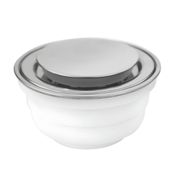 Coladera Universal con Push Redonda Minimalista Rejilla Acero Inoxidable Fleximatic 2249