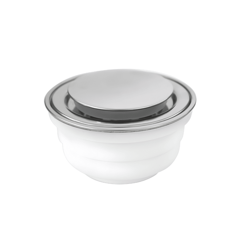 Coladera Universal con Push Redonda Minimalista Rejilla Acero Inoxidable Fleximatic 2249