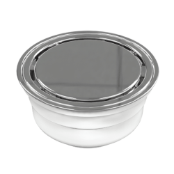 Coladera Universal Redonda Minimalista Rejilla Acero Inoxidable Fleximatic 2663