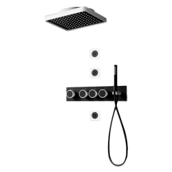 Conjunto de Ducha con Mezclador Termostático y 3 Jets Tecnobath TB65.065