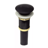 Contra Lavabo de Push sin Rebosadero Negro Mate Meer CANPOP-003