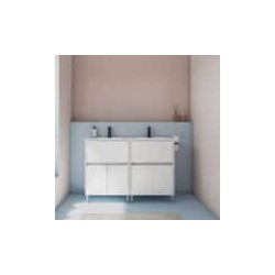 Gabinete Band Blanco Mate con Lavabo Orbis 122cm x 74cm Esbaño 90413