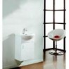 Gabinete Basic Pack Lacado Brillo Blanco con Lavabo Polka 45cm x 33cm Esbaño 90325