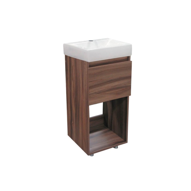 Gabinete con Lavabo a Piso Colima Olivo de 40.5 cm