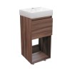 Gabinete con Lavabo a Piso Colima Olivo de 40.5 cm