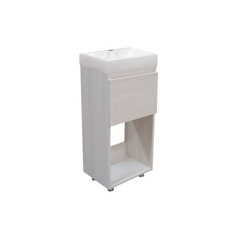 Gabinete con Lavabo a piso Colima Polar de 40.5 cm
