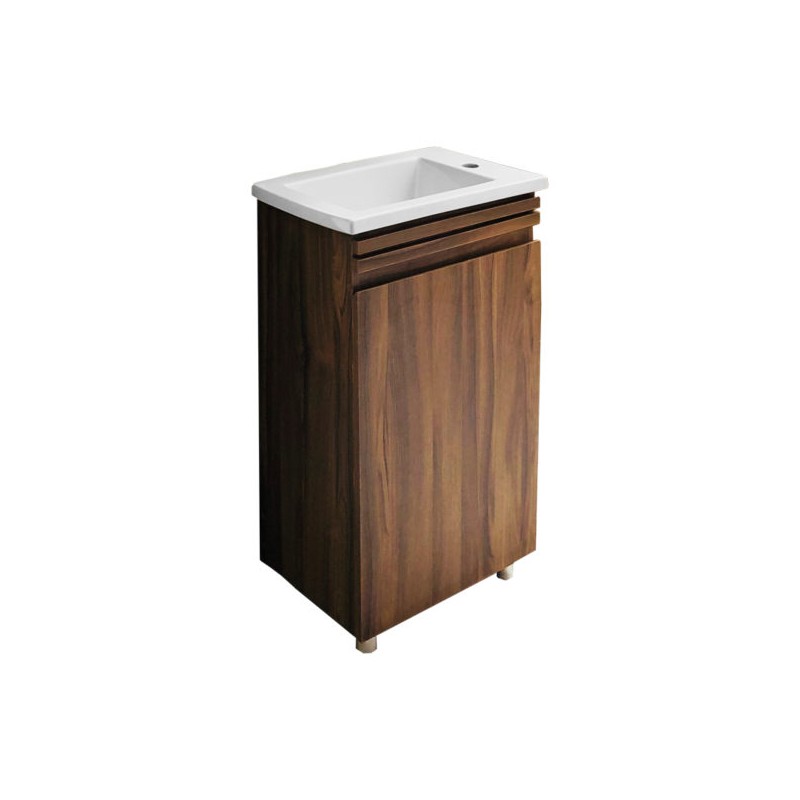 Gabinete con lavabo a piso Jalisco Olivo de 47 cm