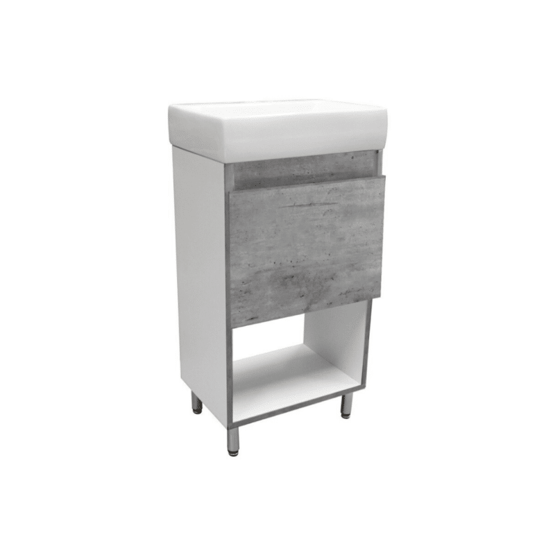 Gabinete con Lavabo Marcela Cemento de 40 cm