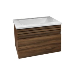 Gabinete con lavabo Suspendido Coral Olivo de 58 cm