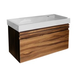 Gabinete con lavabo Suspendido Liah Olivo de 80 cm