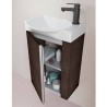 Gabinete Elegance Pack Roble Dakar con Lavabo Petit 45cm x 34cm Esbaño 90234