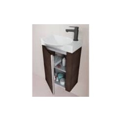 Gabinete Elegance Pack Roble Dakar con Lavabo Petit 45cm x 34cm Esbaño 90234