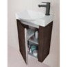 Gabinete Elegance Pack Roble Dakar con Lavabo Petit 45cm x 34cm Esbaño 90234