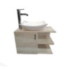 Gabinete Suspendido con Lavabo y Monomando 60 x 40 x 30 Eucalipto Toscana Kana